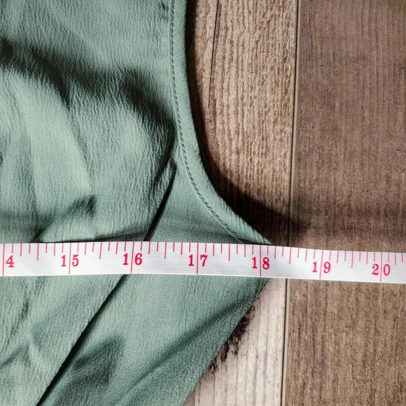SHEIN Frenchy Surplice Neck Shirred Waist Dress Mint Green Size Small NWOT - Picture 12 of 15
